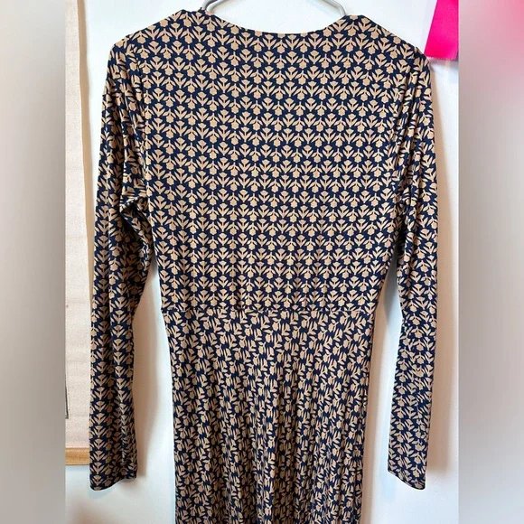 Boden Navy and Brown Floral Maxi Dress, Size 6 - Picture 8 of 12